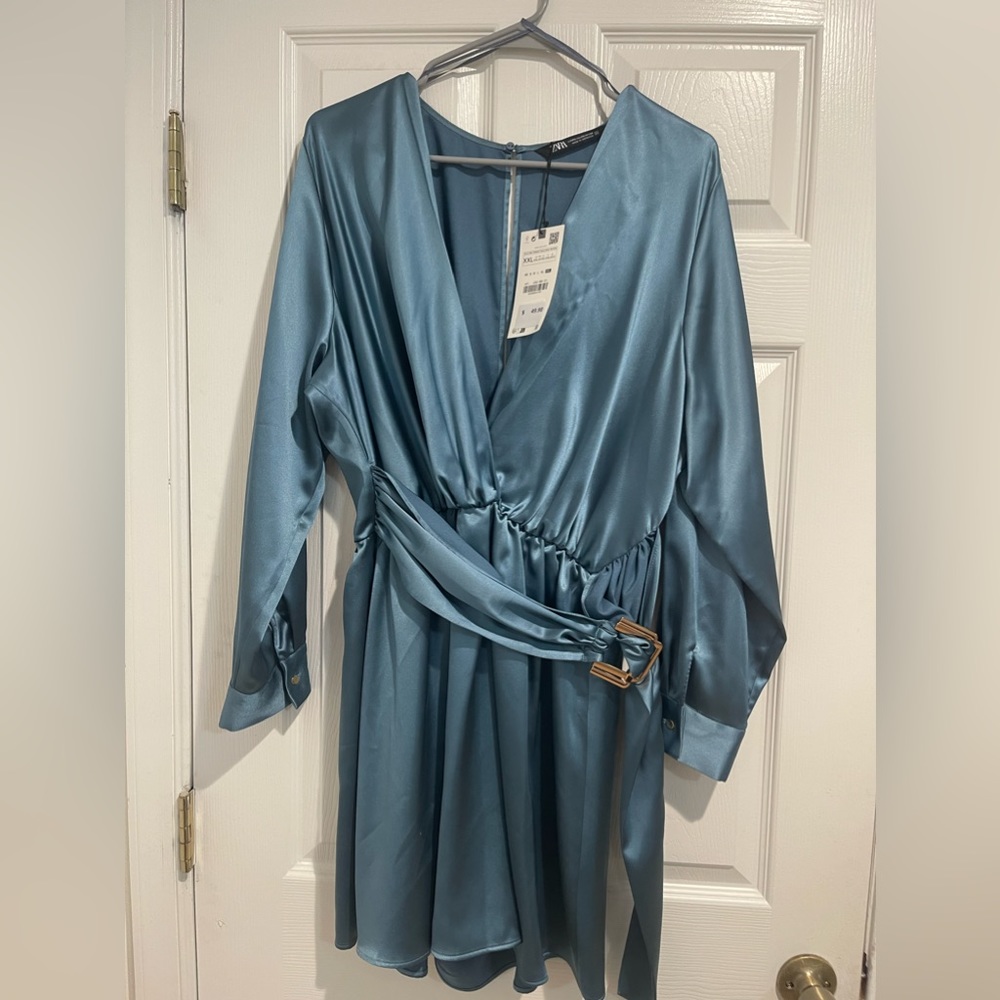 Zara satin romper